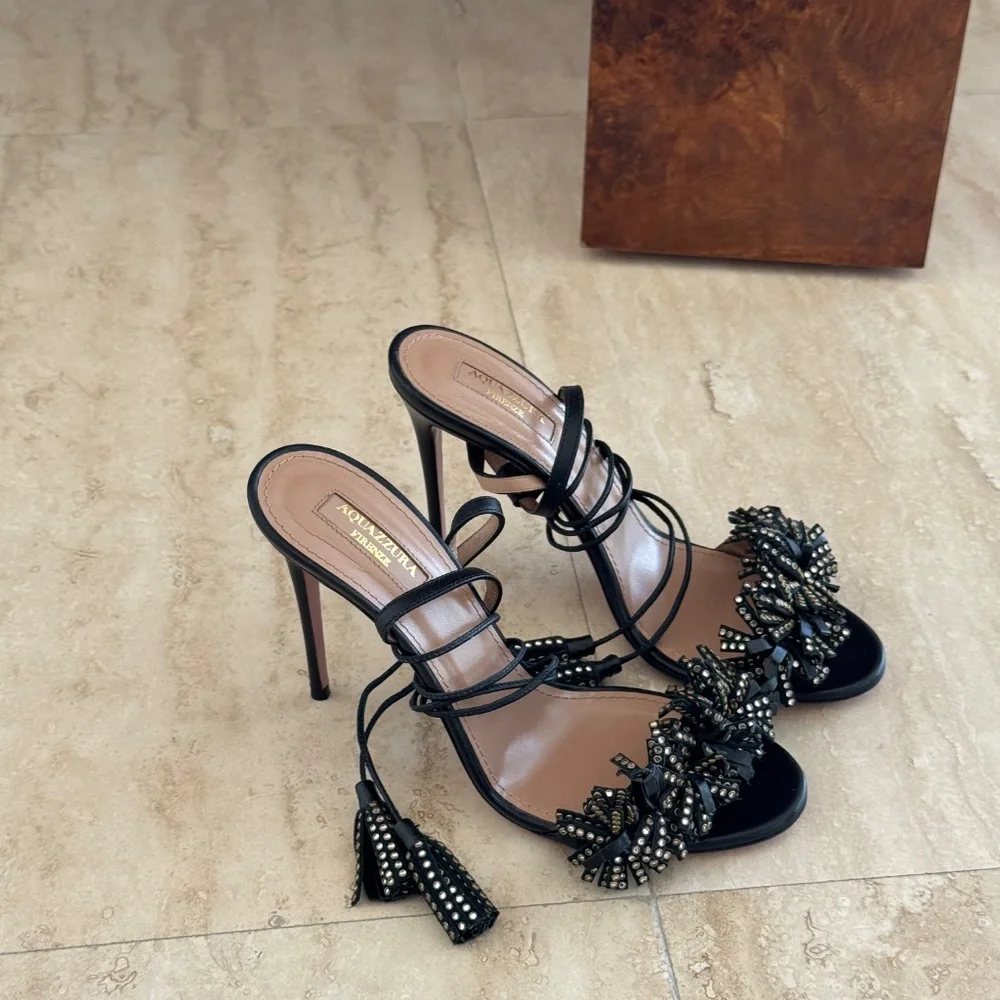 Aquazurra Lace Up Heels - Picture 2 of 6